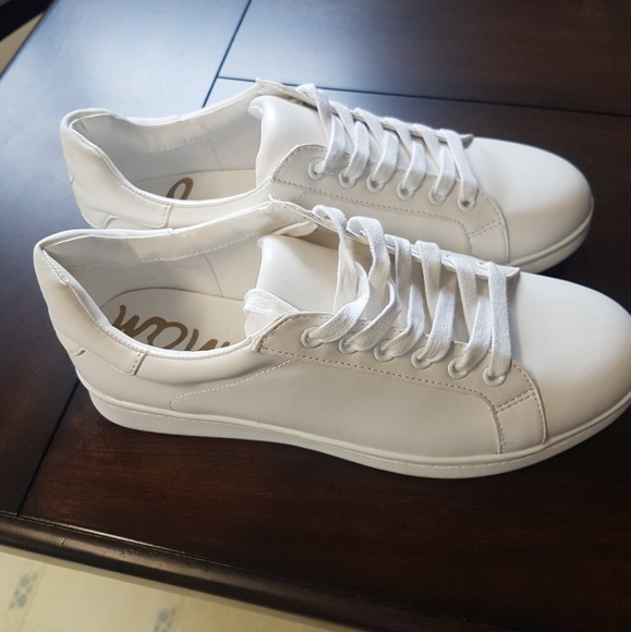 sam edelman white slip on sneakers